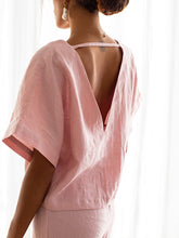 Load image into Gallery viewer, V-Neck Casual Suit Short Sleeve Two-piece