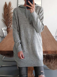 Long Sleeve Solid Casual Hoodie Sweater