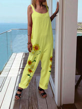 Load image into Gallery viewer, Printed Sleeveless Trousers Casual Jumpsuit