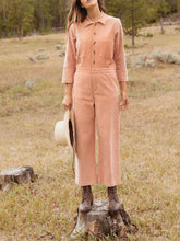 Load image into Gallery viewer, Fashion Casual Long Sleeve Buttoned Pocket Jumpsuit