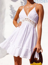 Load image into Gallery viewer, V-neck Lace Halter Dresses