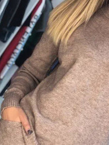Round Neck Knit Casual Two-piece Suit