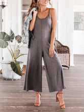 Load image into Gallery viewer, Loose Round Neck Sling Jumpsuit Stretch Bodysuit