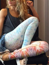 Load image into Gallery viewer, Fashion Gradient Color Printing Skinny Yoga Pants