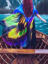 Load image into Gallery viewer, Flowing Cloak Cape With Retro Full Flower Print