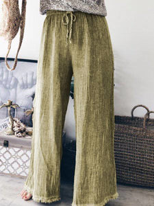 Solid Color Loose Trousers