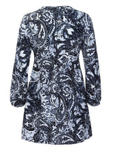 Load image into Gallery viewer, Leaf Print Long Sleeve Casual Dress