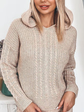 Load image into Gallery viewer, Hooded Knit Solid Set