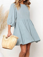 Load image into Gallery viewer, Casual Fashion Solid Color Loose Mini Dresses