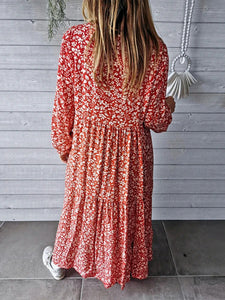 Casual Printed Long Dress