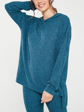 Load image into Gallery viewer, Teal Casual Loose Pullover Two Piece Set