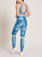 Load image into Gallery viewer, Abstract Glacier Print High Waist Yoga Tights