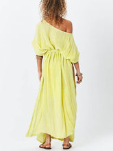 Load image into Gallery viewer, Summer Short Sleeve Boho Beach Maxi Dress