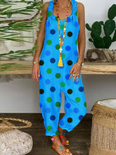 Load image into Gallery viewer, Loose Casual Comfortable Colorful Polka Dot Jumpsuit