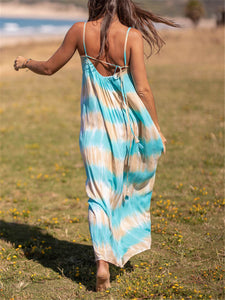 Romantic Bohemian Casual Loose Tie Dye Dress