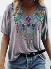 Load image into Gallery viewer, Women V-Neck Boho Summer Vintage Blouse