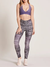 Load image into Gallery viewer, High Waist Hip Geometric Print Yoga Tights