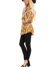 Load image into Gallery viewer, V-Neck Long Sleeve Printed Blouse