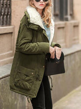 Load image into Gallery viewer, High Neck Solid Color Pockets Women Oversized Winter Warm Coat