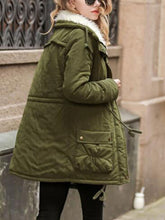 Load image into Gallery viewer, High Neck Solid Color Pockets Women Oversized Winter Warm Coat
