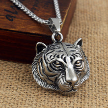 Load image into Gallery viewer, Hip Hop Rock Stainless Steel Jewelry Tiger Head Necklace
