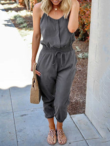 Cotton and Linen Jumpsuit