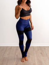 Load image into Gallery viewer, Women Sport Mesh Patchwork High Waist Yoga Leggings