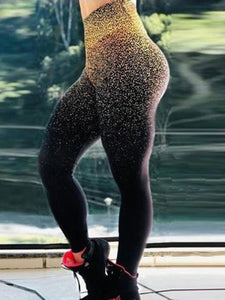 High-waist Printed Base High-waist Sports Yoga Pants
