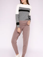 Load image into Gallery viewer, Knitted Sportswear Striped Wool Knit Suit