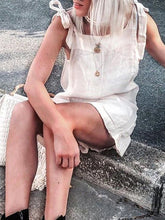 Load image into Gallery viewer, Cotton Solid Casual Boho Holiday Jumesuit with Pockets