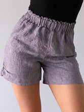 Load image into Gallery viewer, Cotton and Linen Casual Shorts