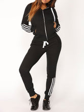 Load image into Gallery viewer, Hooded Striped Tracksuit