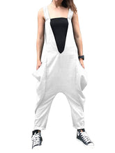 Load image into Gallery viewer, Casual Sling Harem Pants Jumpsuit With Pockets