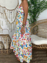 Load image into Gallery viewer, Printing Tube Top Cotton-Blend Sleeveless Floral Maxi Dress