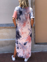 Load image into Gallery viewer, Tie-Dye Short Sleeve Dress