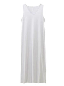 Round Neck Pure Colour Sleeveless Jumpsuit