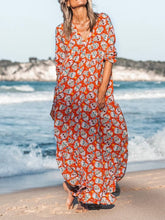 Load image into Gallery viewer, Bohemian Vintage Casual Loose Vacation Beach Dress