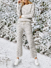 Load image into Gallery viewer, Loose Casual Top Pants Knitted Suit