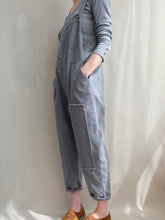 Load image into Gallery viewer, Casual Cotton Denim Linen Overalls Jumpsuit