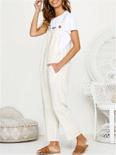 Load image into Gallery viewer, Solid Color Casual Patchwork Jumpsuits