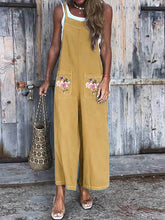 Load image into Gallery viewer, Cotton And Linen Casual Jumpsuit