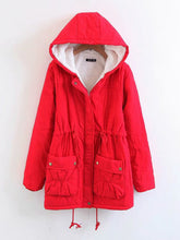 Load image into Gallery viewer, Hooded Pocket Cotton Lining Coat