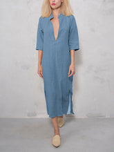 Load image into Gallery viewer, Casual Loose Soft Cotton And Linen Dress