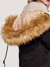 Load image into Gallery viewer, Faux Fur Collar Hooded Women Short Loose Drawstring Coat