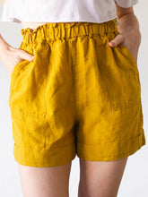 Load image into Gallery viewer, Cotton and Linen Casual Shorts