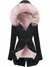 Load image into Gallery viewer, Hooded Plus Velvet Padded Coat