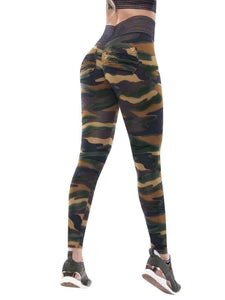 Sexy Camouflage Hip Yoga Pants