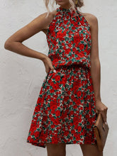 Load image into Gallery viewer, Boho Floral Printed Mini Dresses in Red