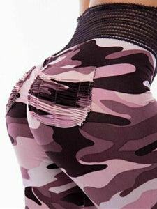 Sexy Camouflage Hip Yoga Pants