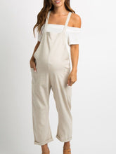 Load image into Gallery viewer, Solid Color Pocket Casual Maternity Overalls